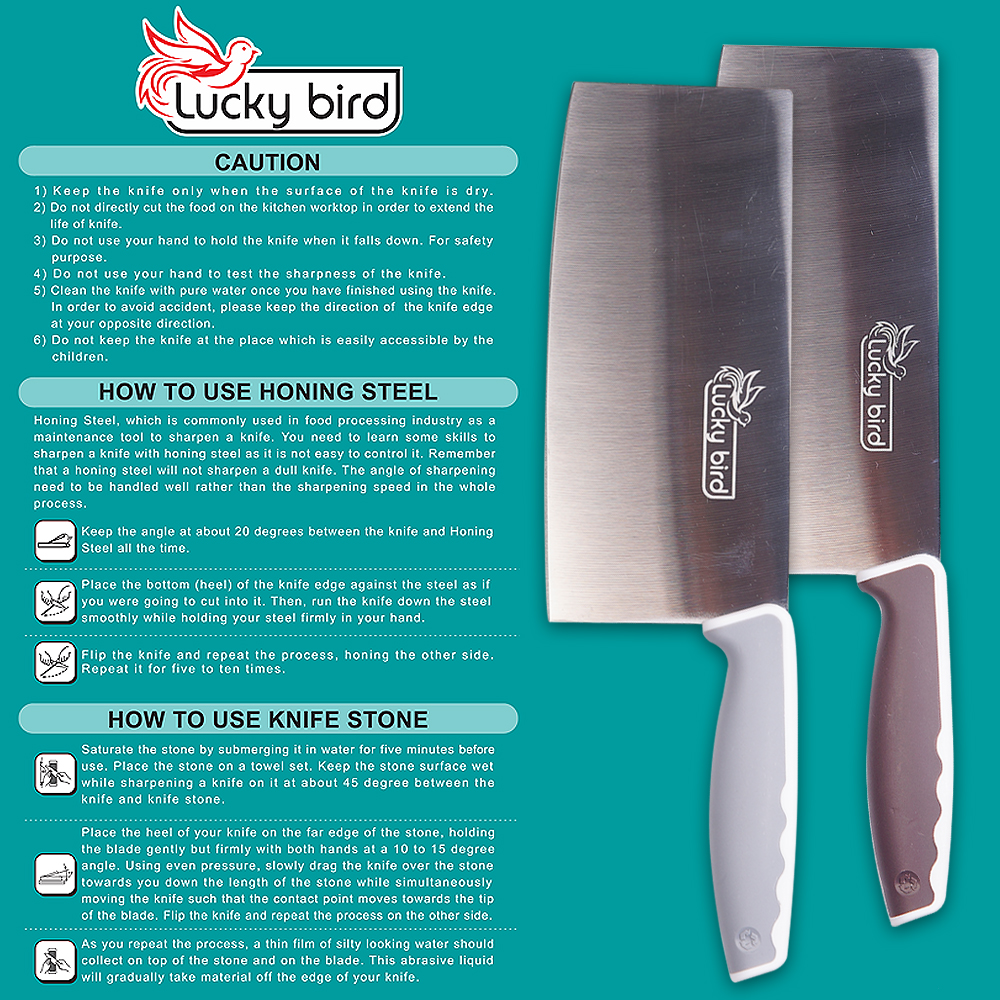 Elianware Slicer Chopper Knife (31.5cm) Stainless Steel Knife