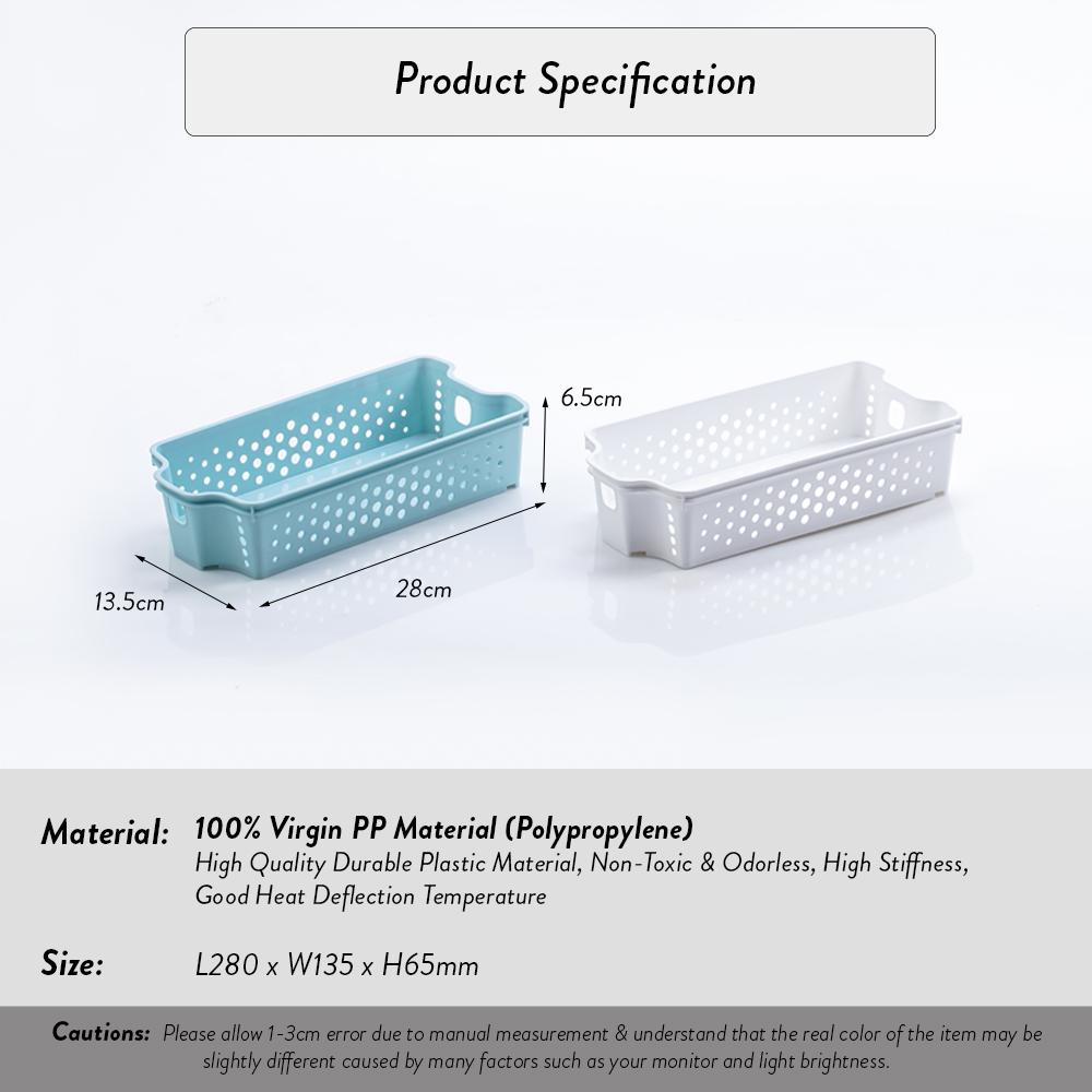 Elianware 2 Pcs Clean & Simple Stackable Basket (M1)