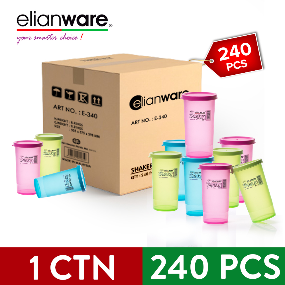 [Carton Deal] Elianware BPA FREE Multicolor Shaker Blender Container (235ml X 240pcs)