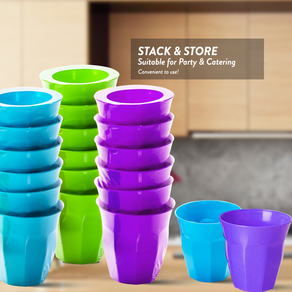 Elianware (295ml) BPA FREE Plastic Party Kids Cup Cawan(6Pcs)