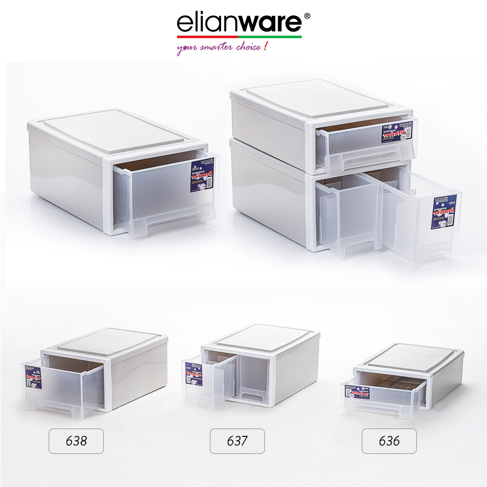 Elianware H172mm Elegant Modern Office Drawer Storage Box (638)