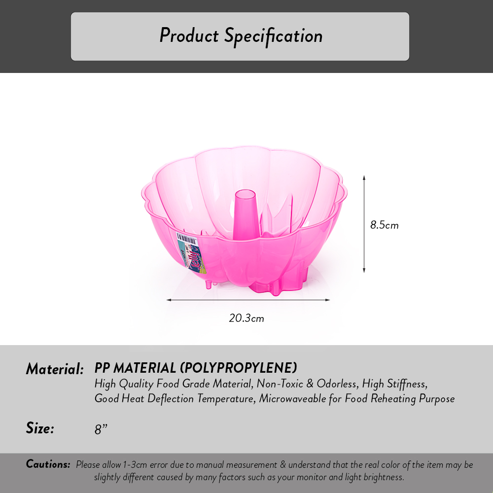 Elianware 2Pcs Leaves Jelly Cake Mould Acuan Kuih Pudding Agar Agar Mould ( 8" )