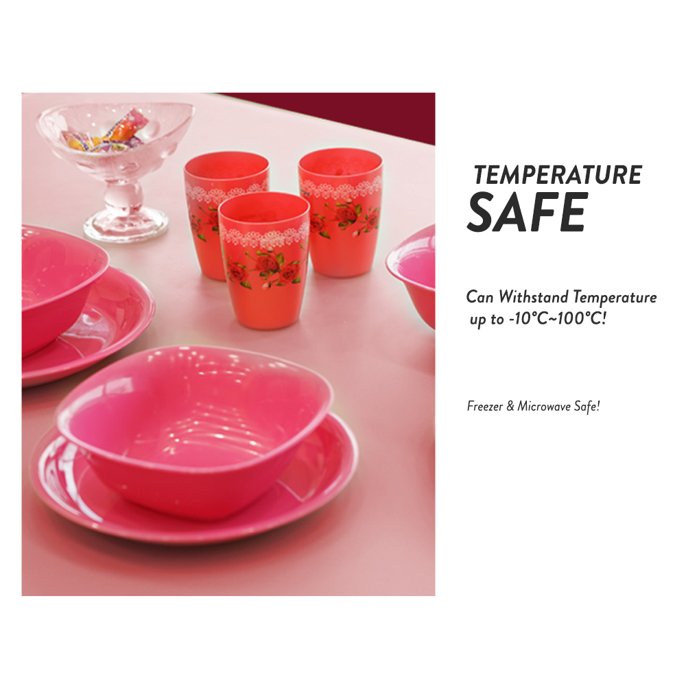 Elianware 6 Pcs Colourful Tableware Dining Dinnerware Rice Deep Plate