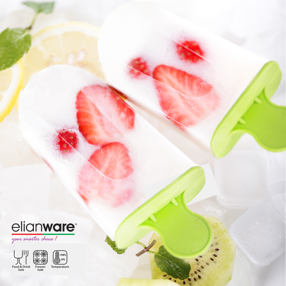 Elianware 4 Cells Homemade Multicolor Ice Cream Mould Ice Maker