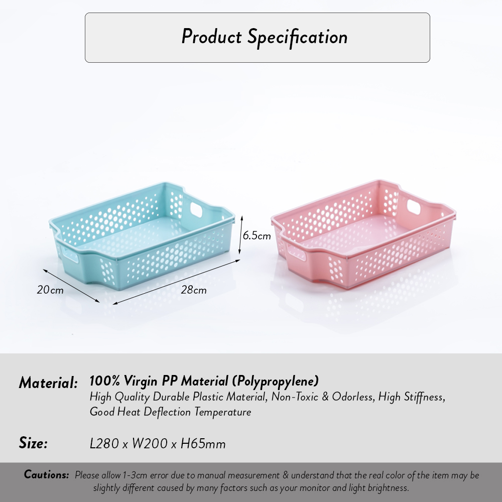 Elianware 2 Pcs Clean & Simple Stackable Basket (L1)