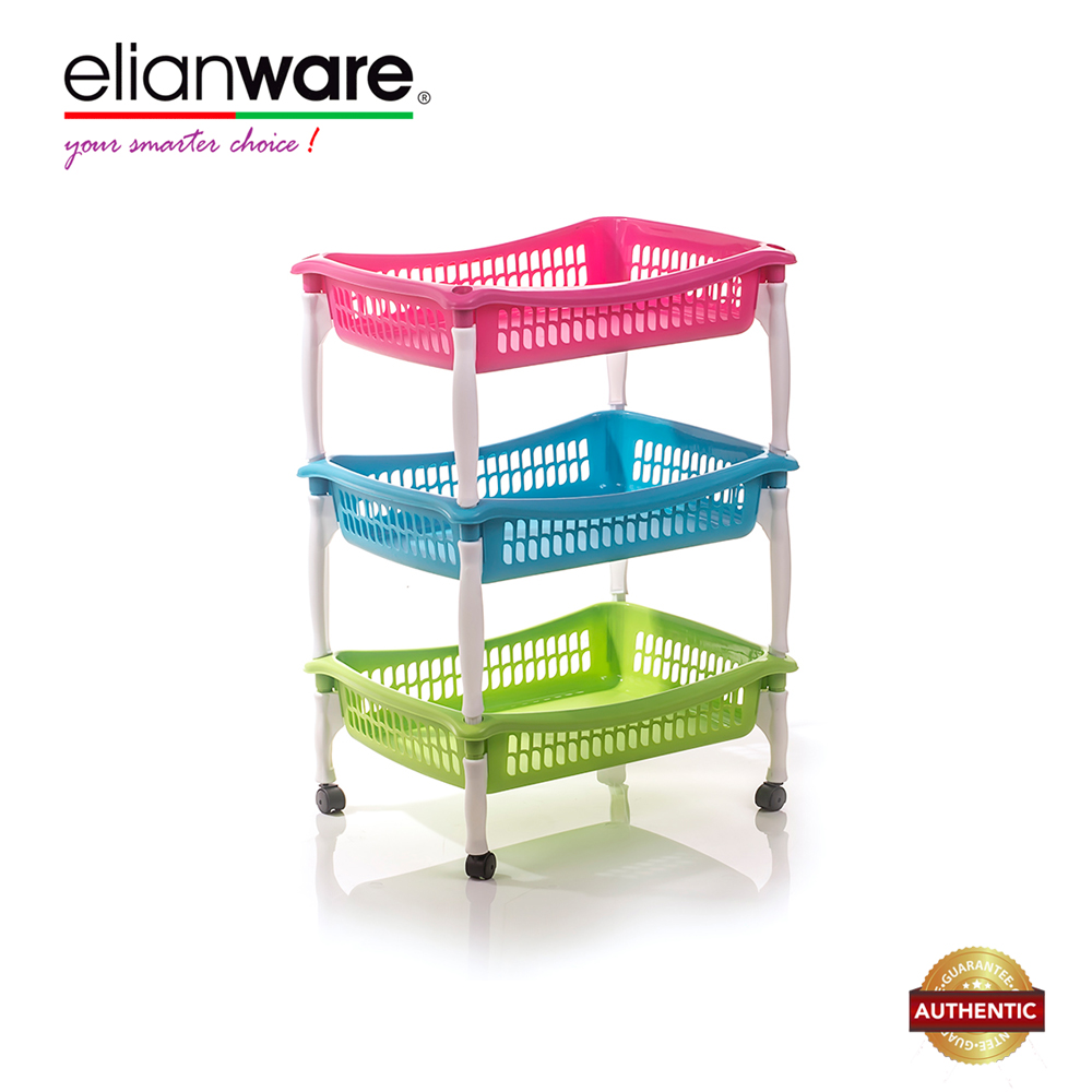 Elianware Hot Selling 3 Tier Multipurpose Rack Kitchen Bathroom Office Rack