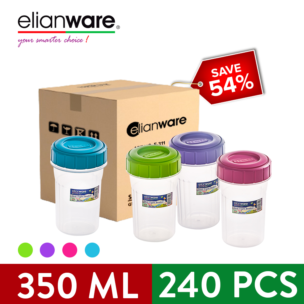 [Carton Deal] Elianware BPA Free 350ml Shaker Blender Container (350ml x 240Pcs)