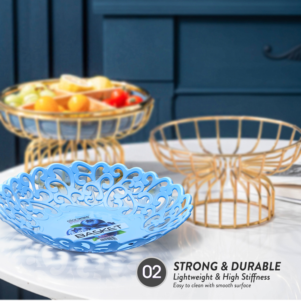 Elianware 1Pcs/3Pcs Multipurpose Fruit Plate Creative Modern Dried Fruit Fruit Basket Tableware