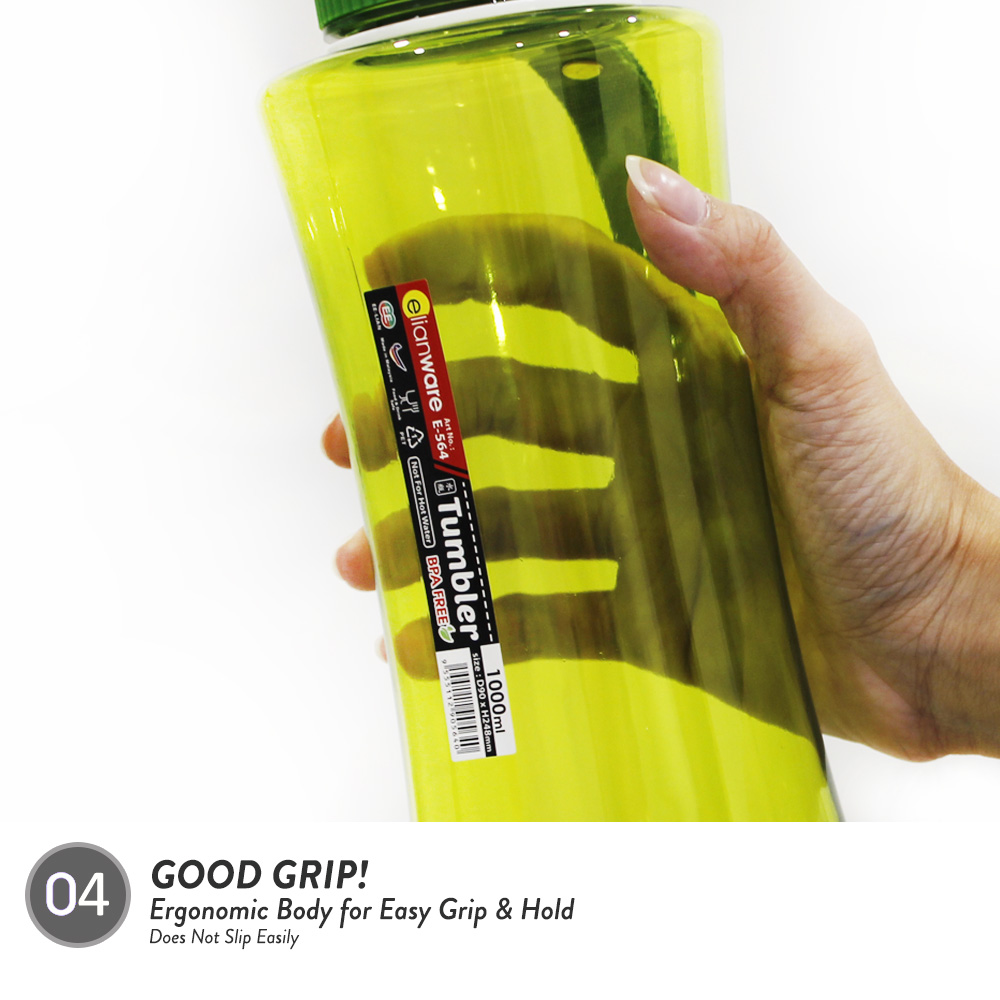 Elianware Outdoor Strap Portable Hydration Beverage PET BPA Free Water Bottle (500ML & 1L)