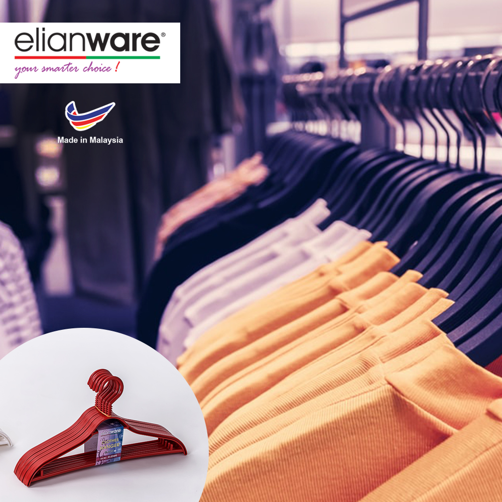 Elianware 6 Pcs Set Modern Stylish Premium Penyangkut Baju Hanger Clothes
