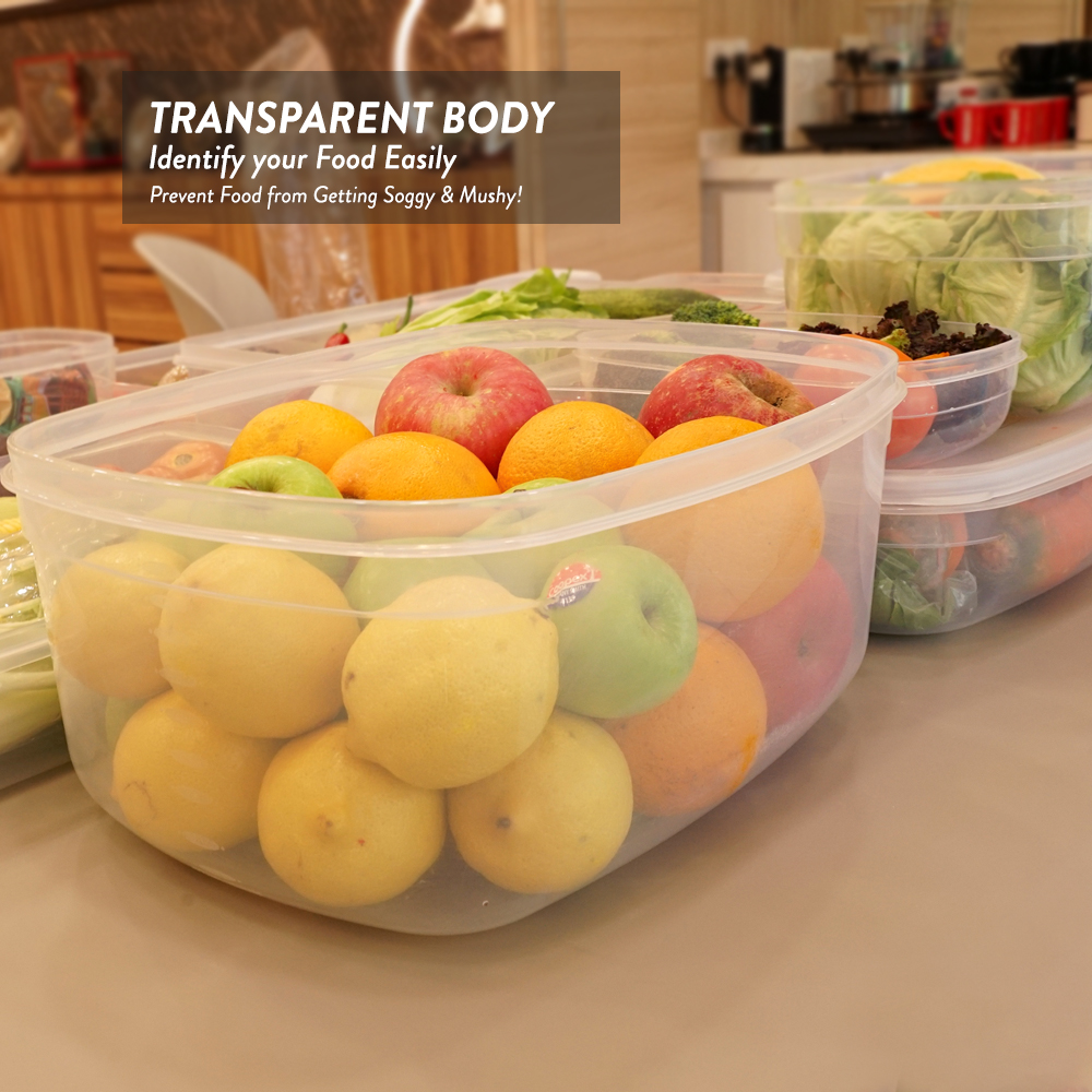 Elianware [1pc/3pcs] EROO Transparent Multipurpose Food Keeper BPA FREE Microwaveable Food Storage Container Bekas Makanan
