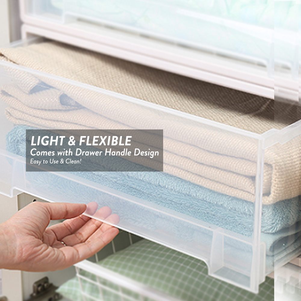 Elianware Signature Stackable Drawer Organizer Storage Box