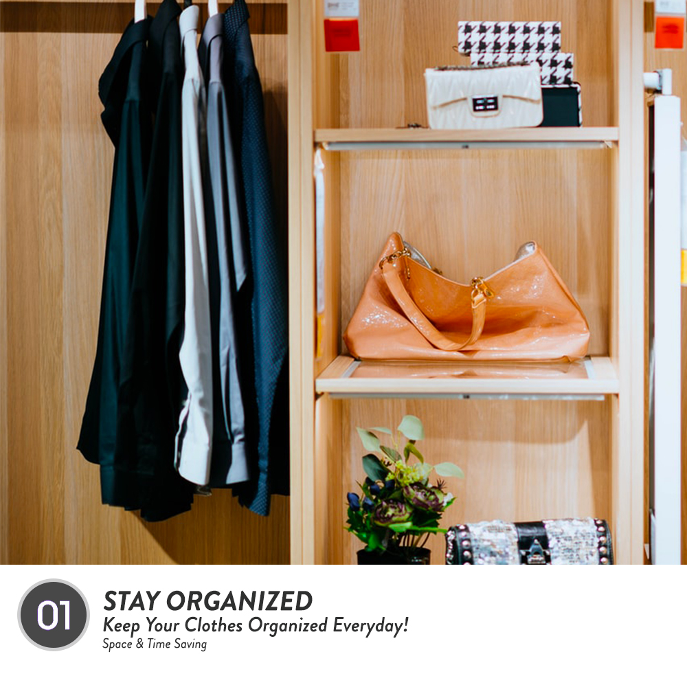 Elianware 6 Pcs Set Modern Stylish Premium Penyangkut Baju Hanger Clothes
