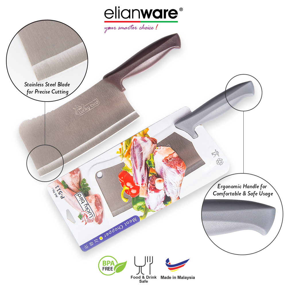 Elianware Meat Chopper Knife (29cm) Stainless Steel Knife