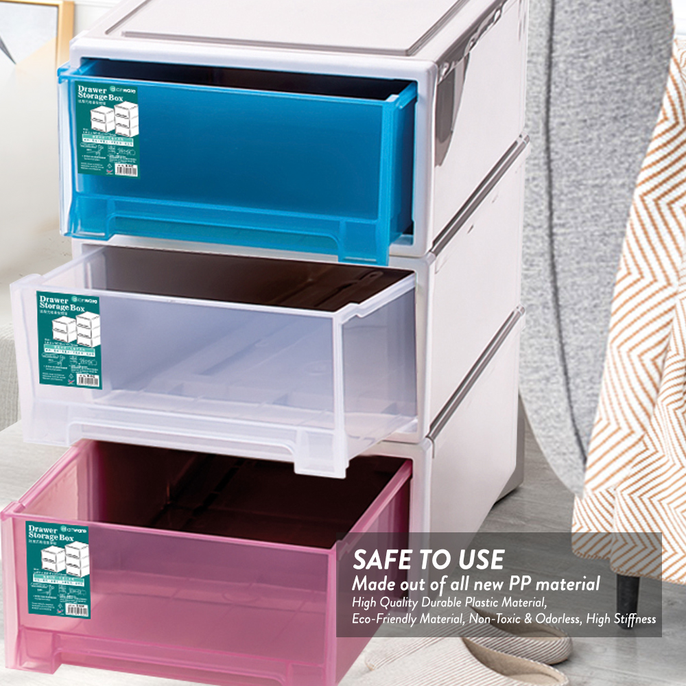 Elianware Signature Stackable Drawer Organizer Storage Box