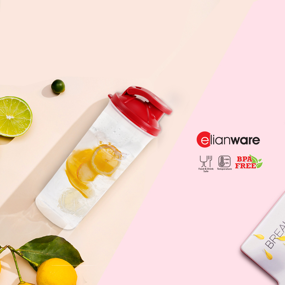 Elianware 3Pcs BPA FREE 350ML Protein Powder Shaker Blender Tumbler