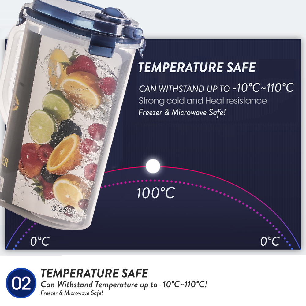 Elianware BPA Free Ezy-Lock Jug Dispenser & Clear Transparent Water Jug Set