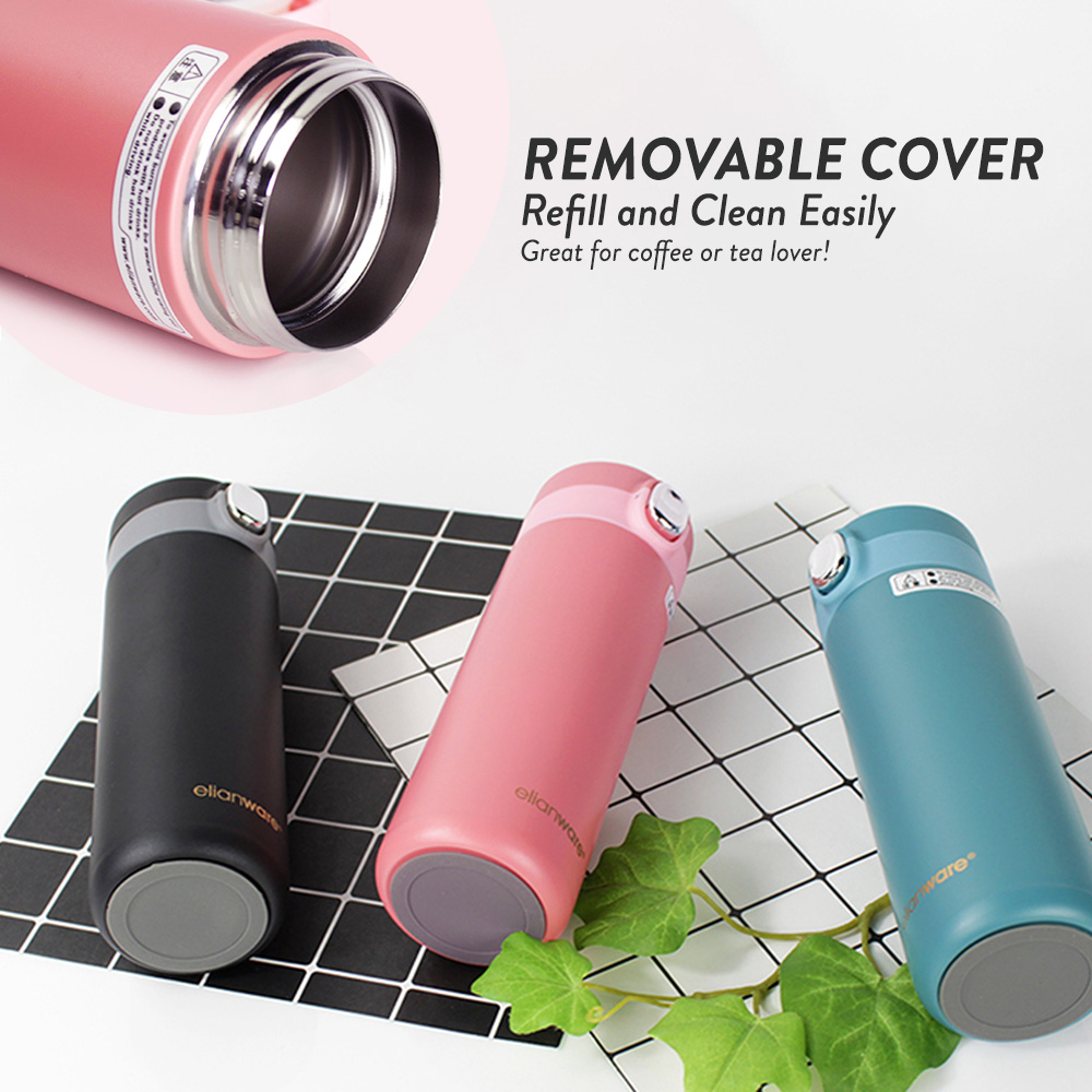 Elianware 400ml Elegant Stainless Steel 304 High Insulation Thermos Thermal Vacuum Flask