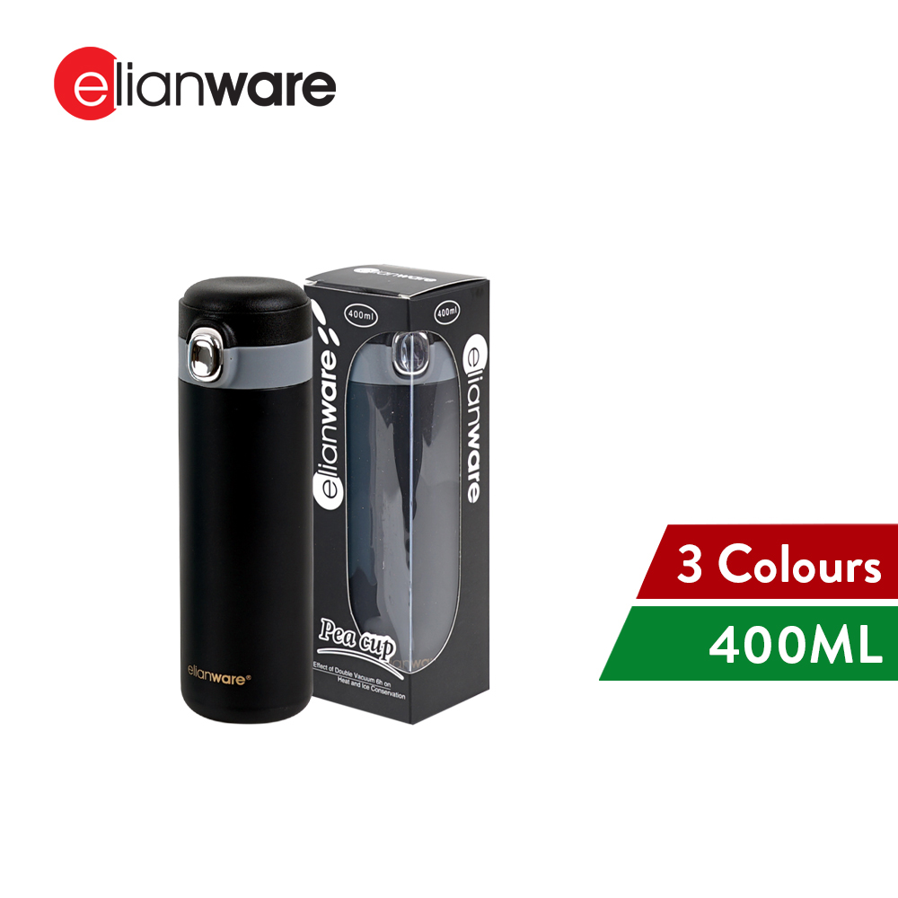Elianware 400ml Elegant Stainless Steel 304 High Insulation Thermos Thermal Vacuum Flask