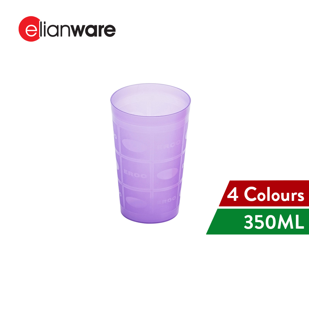 Elianware (350ml) Café Restaurant BPA FREE Plastic Party Cup Cawan