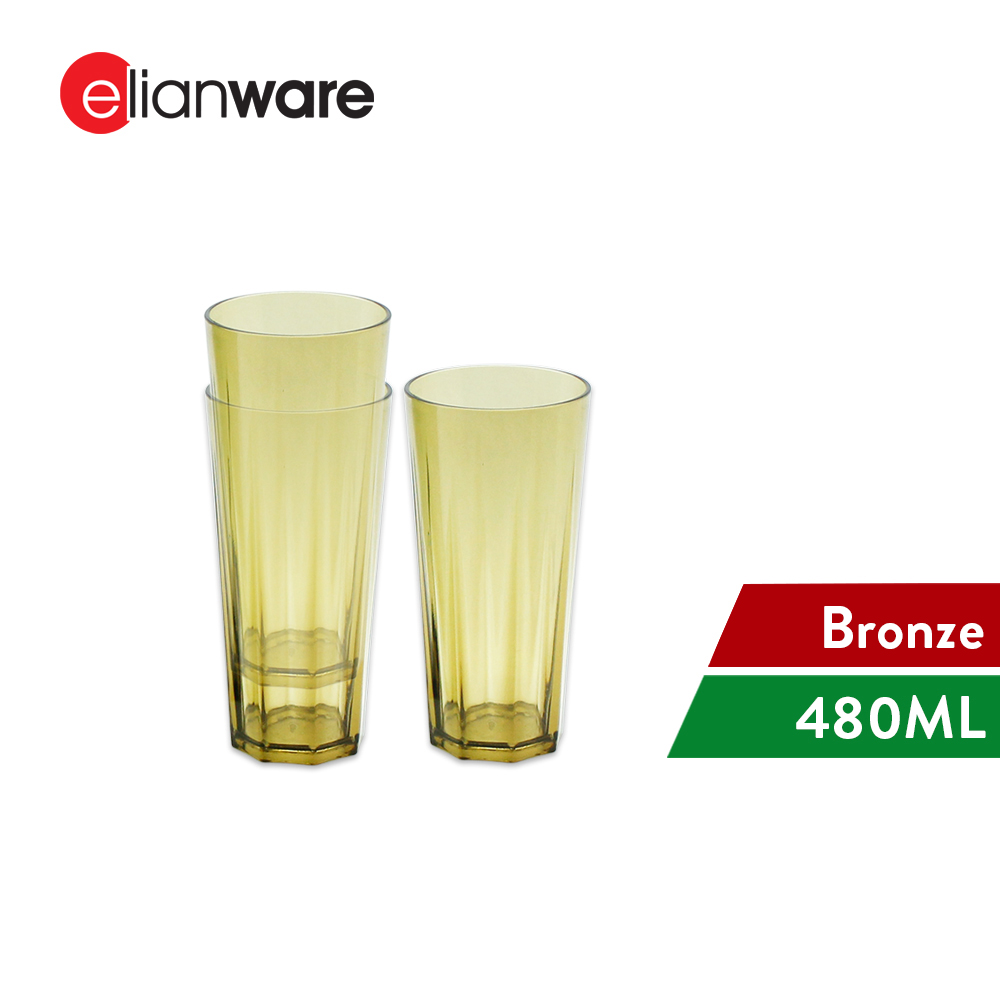 Elianware 480ml Classy Unbreakable Tall [BUY 2 FREE 1] Drink Cup Mug