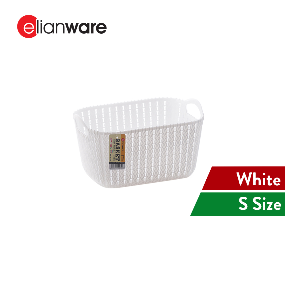 Elianware Modern Rectangular Basket with Handle