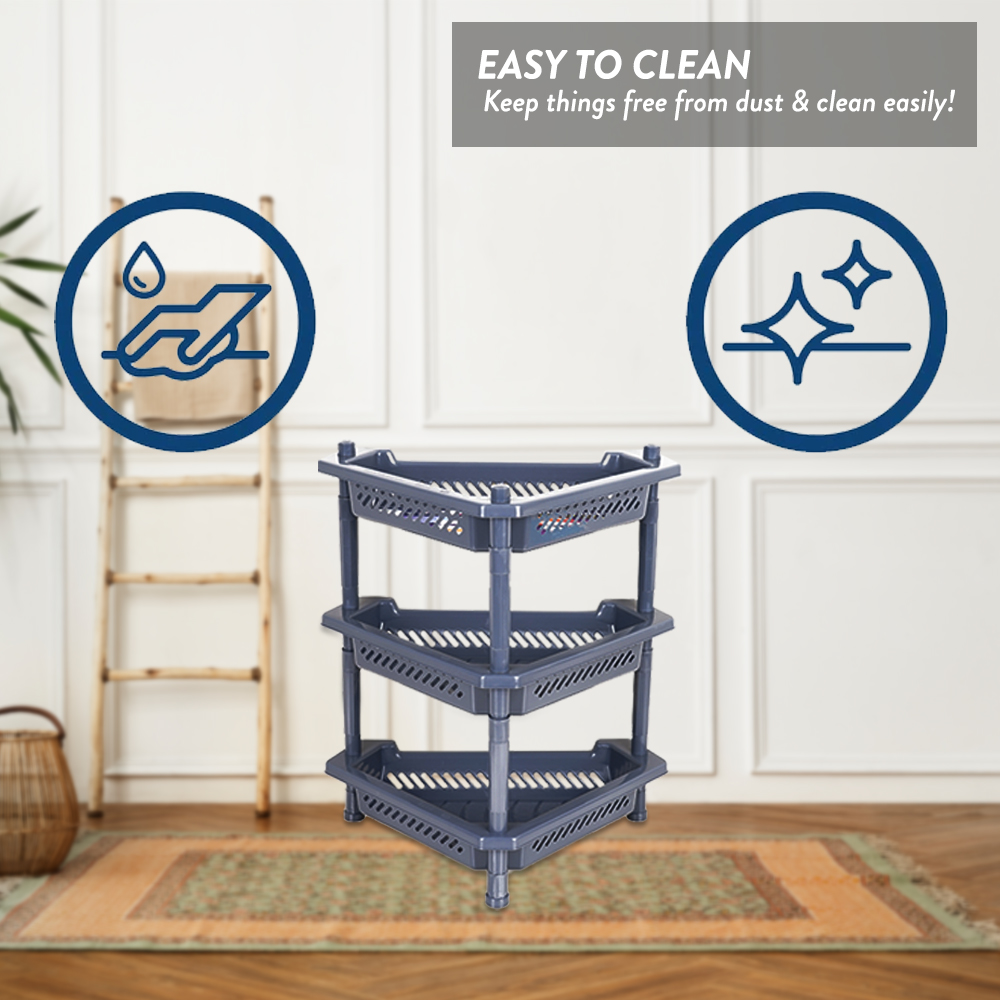 Elianware 2/3/4 Tier Kitchen Storage Racks Bathroom Shelves Book Shelving Kitchen Organizers Space Savers