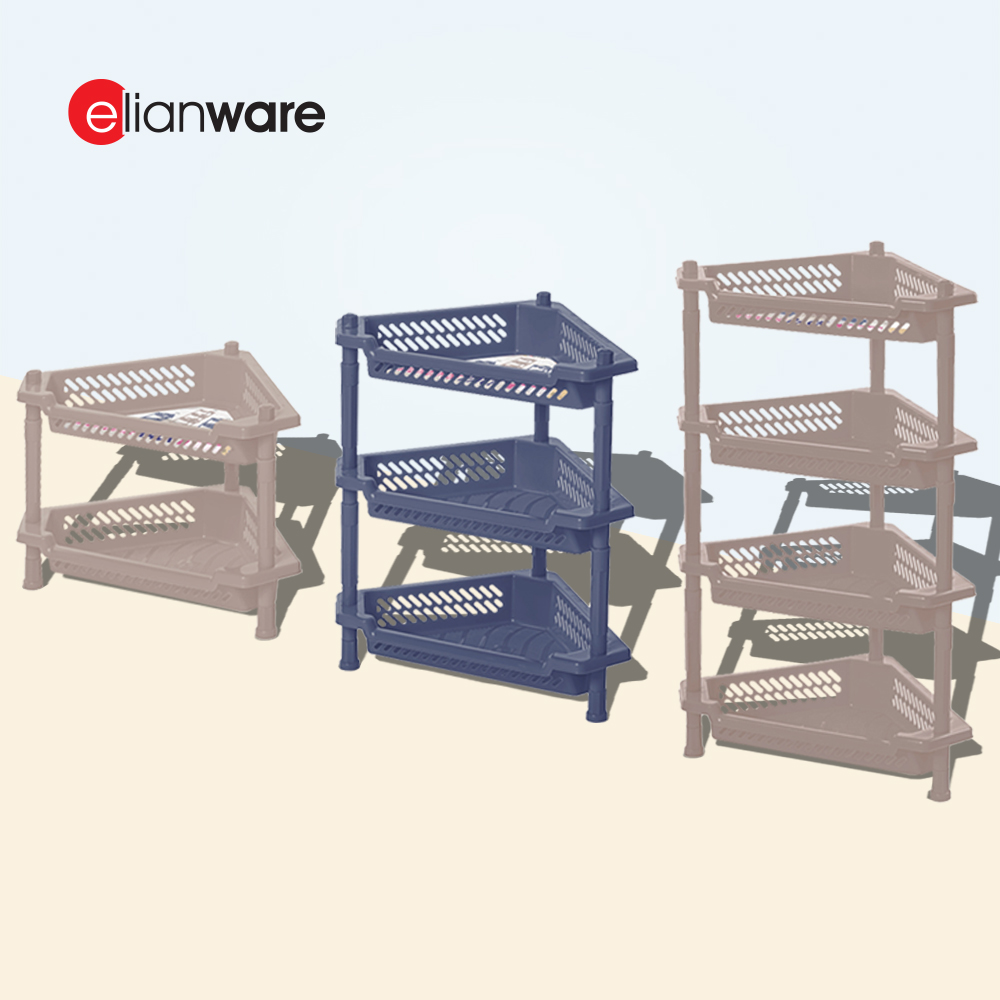 Elianware 2/3/4 Tier Kitchen Storage Racks Bathroom Shelves Book Shelving Kitchen Organizers Space Savers