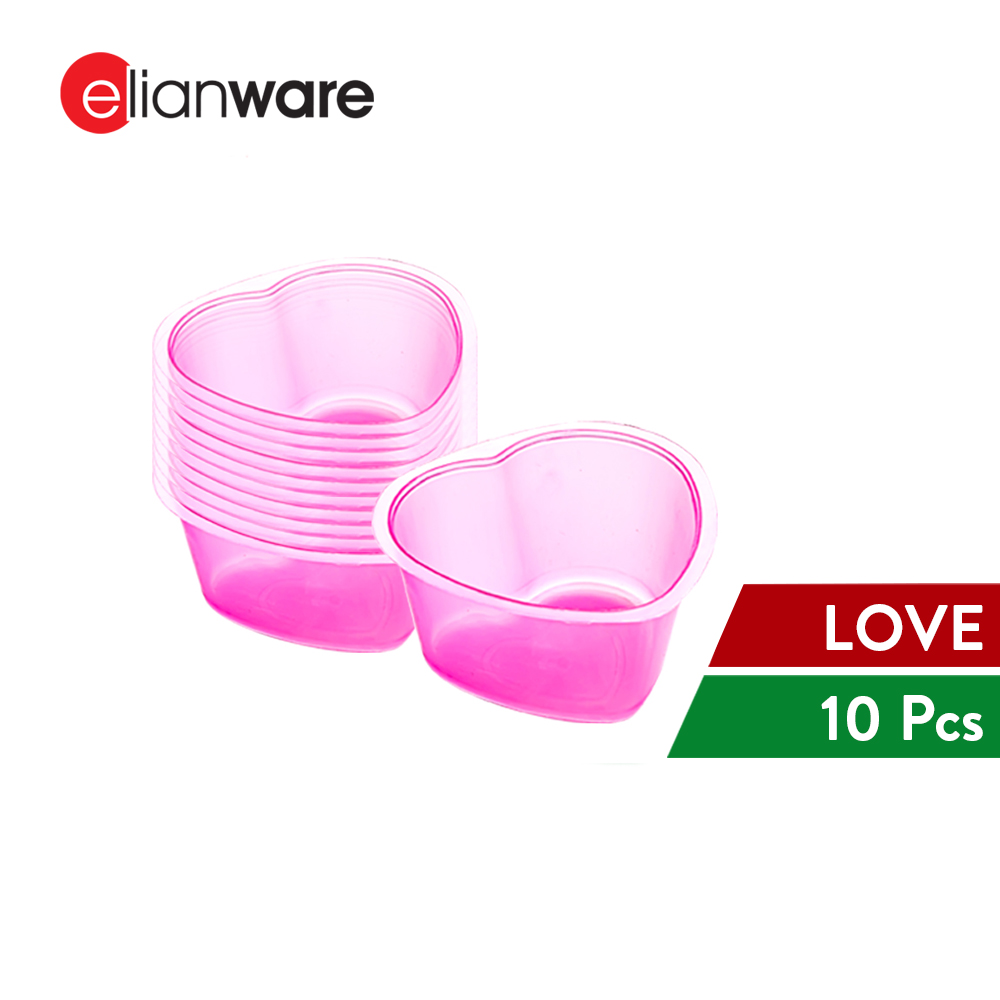 Elianware 10 Pcs Jelly Cup Jelly Mould Multicolor BPA FREE