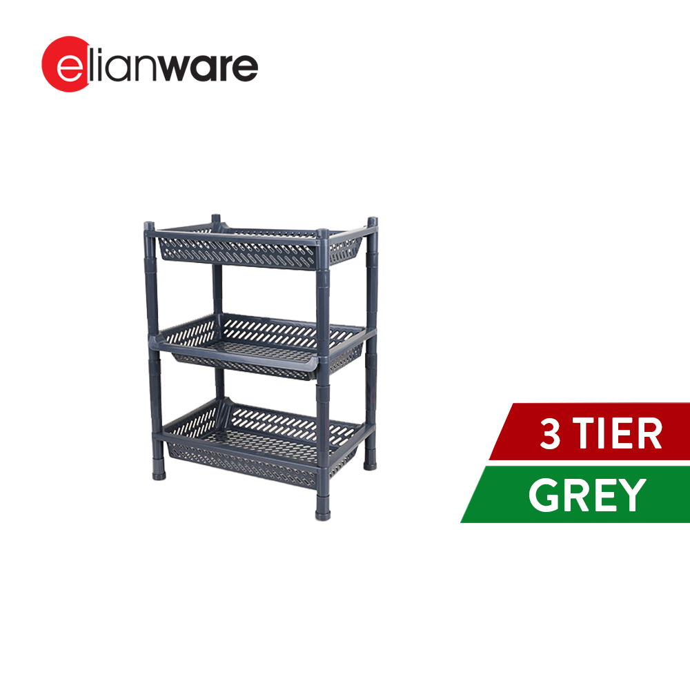 Elianware 2/3/4 Tier Kitchen Storage Racks Bathroom Shelves Book Shelving Kitchen Rack Organizers Space Savers