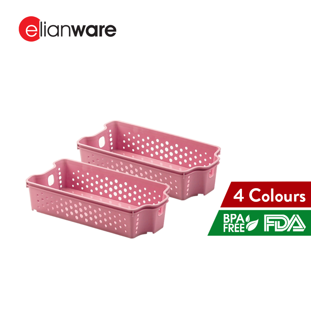 Elianware 2 Pcs Clean & Simple Stackable Basket (M1)