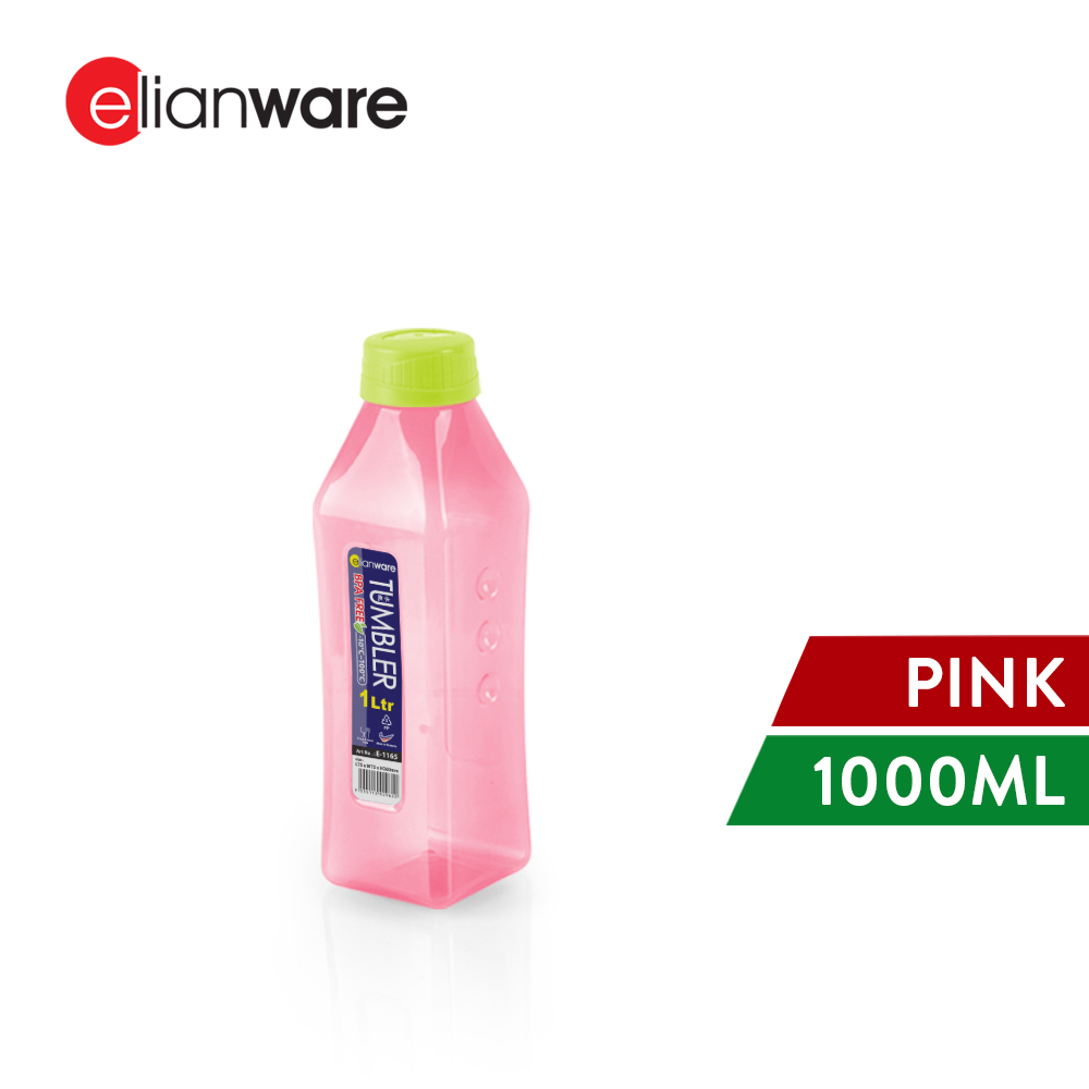 Elianware 1000ml BPA Free Sporty Large Water Bottle Tumbler with cap