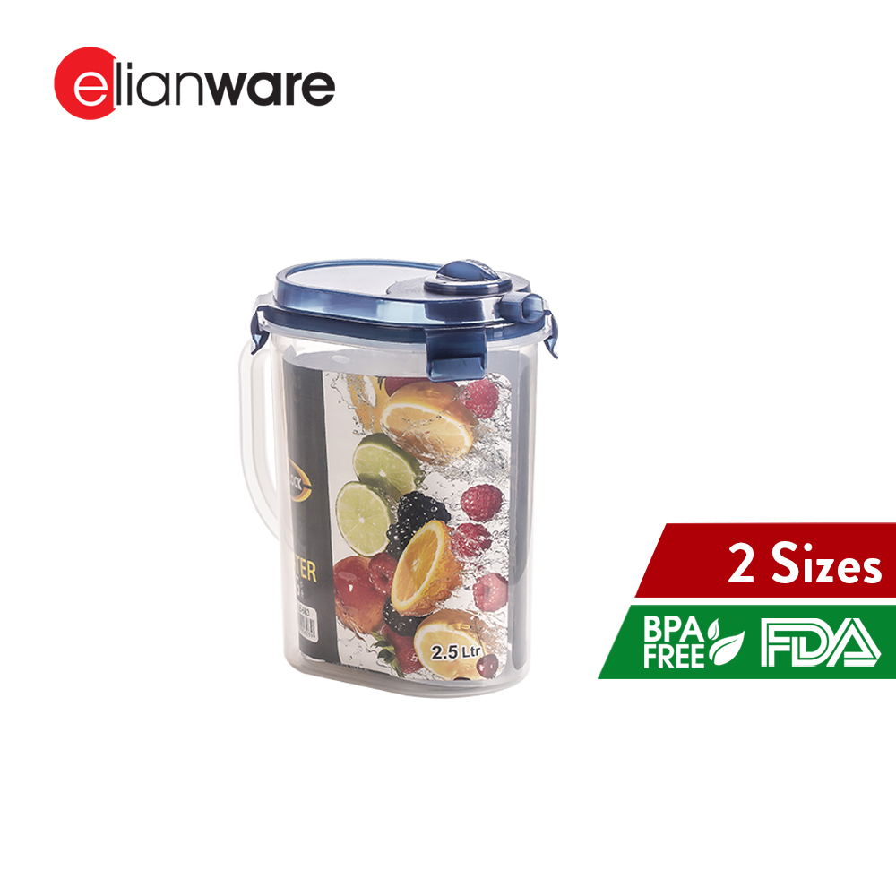 Elianware BPA Free Ezy-Lock Jug Dispenser & Clear Transparent Water Jug Set