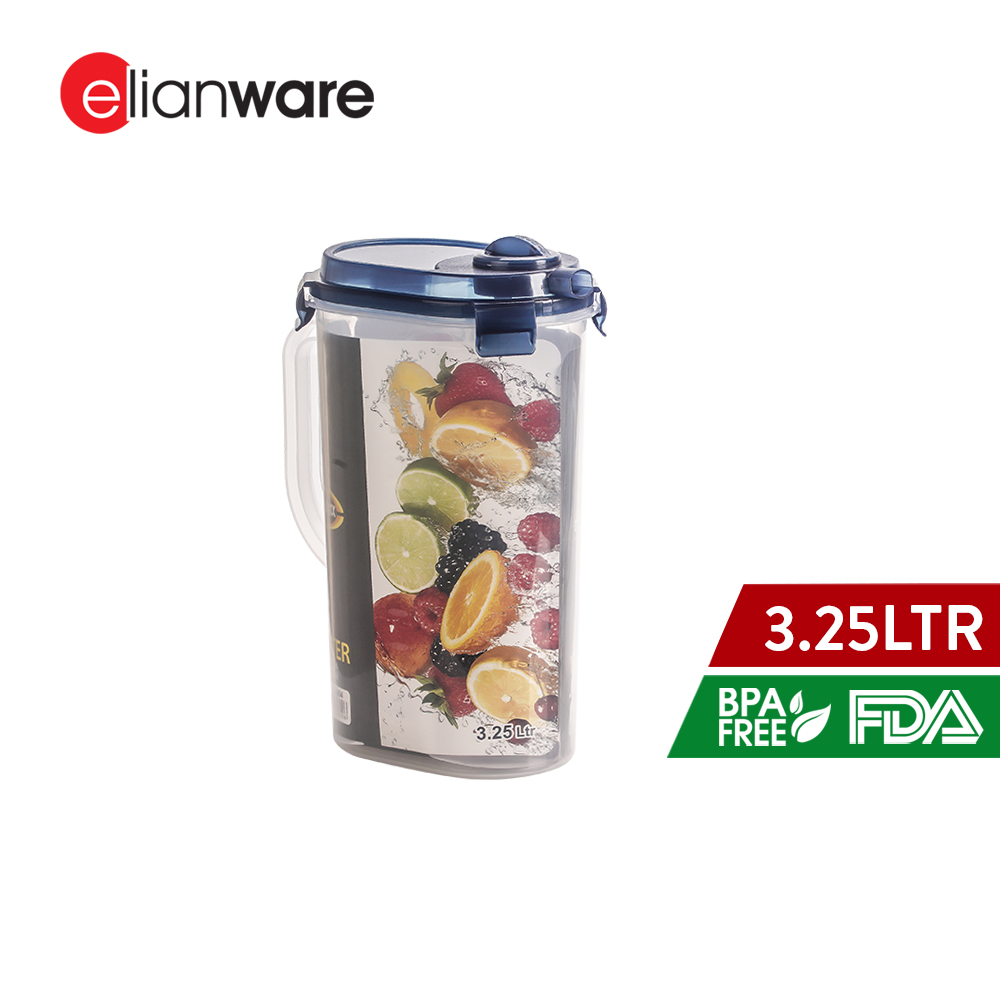 Elianware BPA Free Ezy-Lock Jug Dispenser & Clear Transparent Water Jug Set