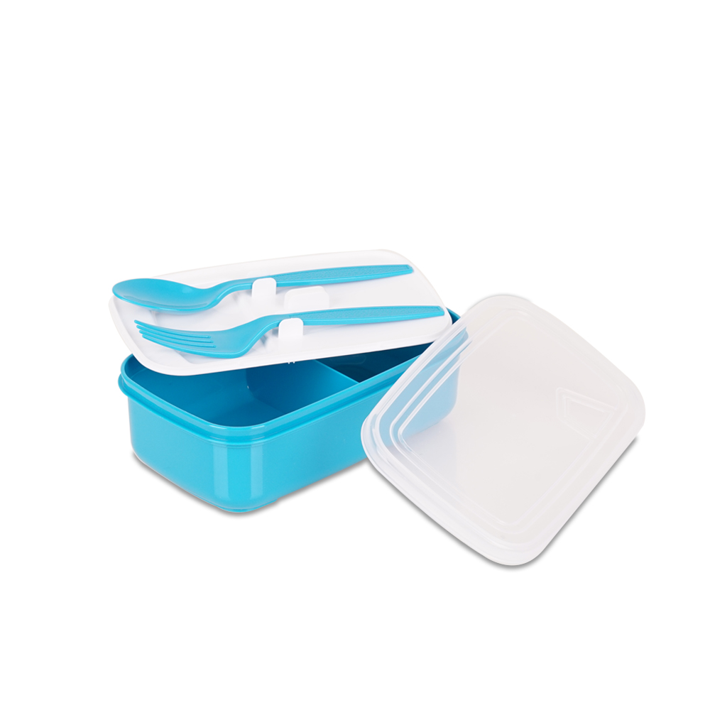 Elianware Lunch Box Container With Fork & Spoon Bento Lunchbox (1.0L)
