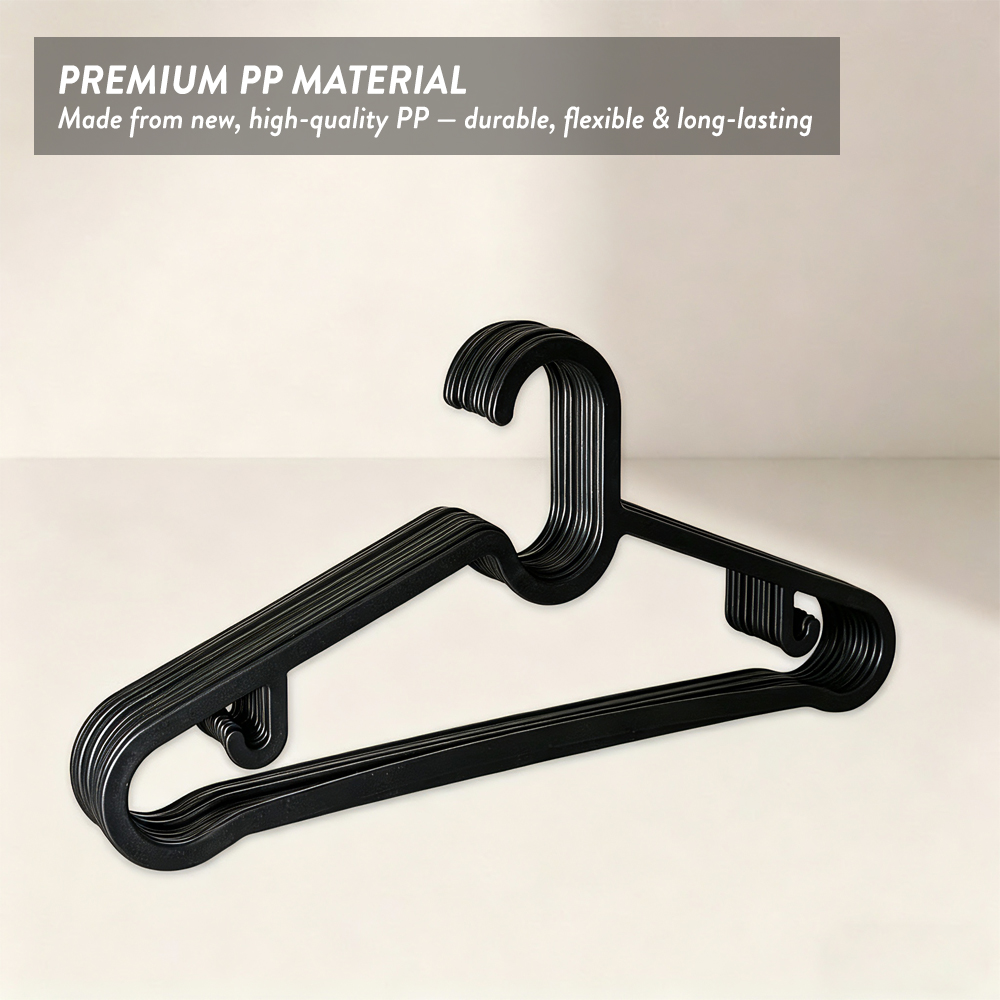 8Pcs Set Hanger Baju Plastic Clothes Hanger Tudung