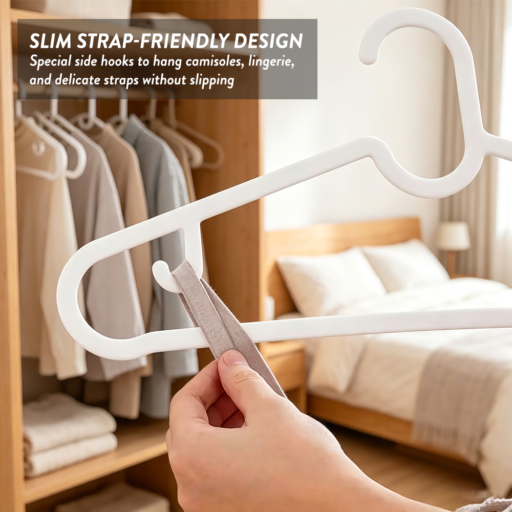 8Pcs Set Hanger Baju Plastic Clothes Hanger Tudung