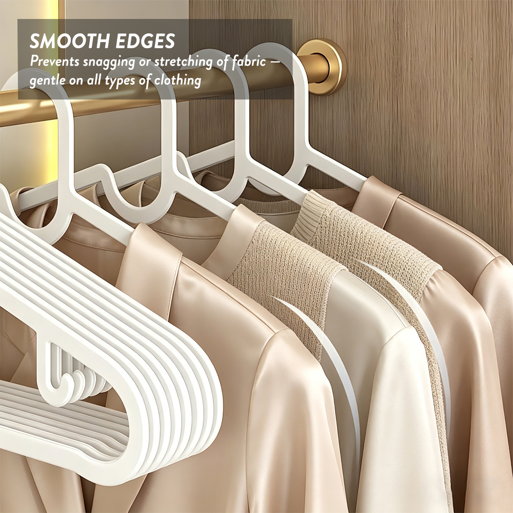 8Pcs Set Hanger Baju Plastic Clothes Hanger Tudung