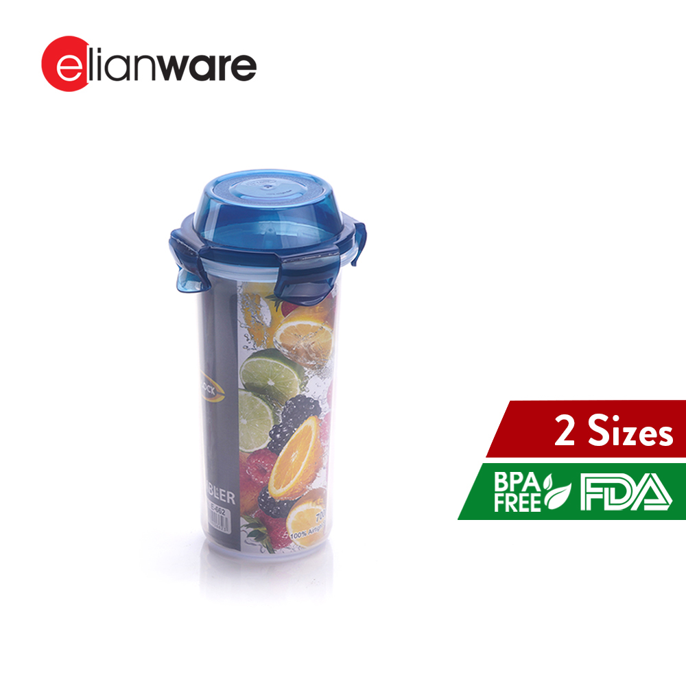Elianware Ezy-Lock Airtight [BPA Free] Tumbler Water Bottle Shaker Container