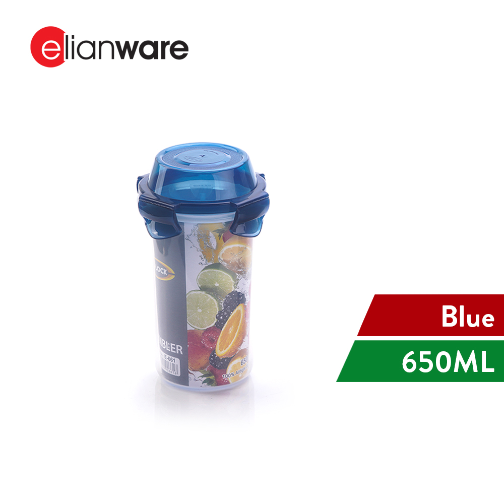 Elianware Ezy-Lock Airtight [BPA Free] Tumbler Water Bottle Shaker Container