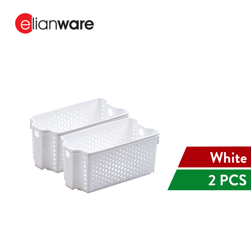 Elianware 2 Pcs Clean & Simple Stackable Basket (M2)