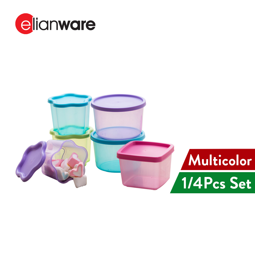 Elianware Mini Container Midget Sugar Sauce (Random Colour) Baby Food Storage Container Jelly Mould