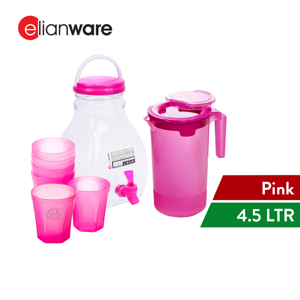 Elianware 4.5Ltr Water Dispenser with 2Ltr Water Jug [FREE] 6pcs Colourful Drinking Cup ( 250ml )