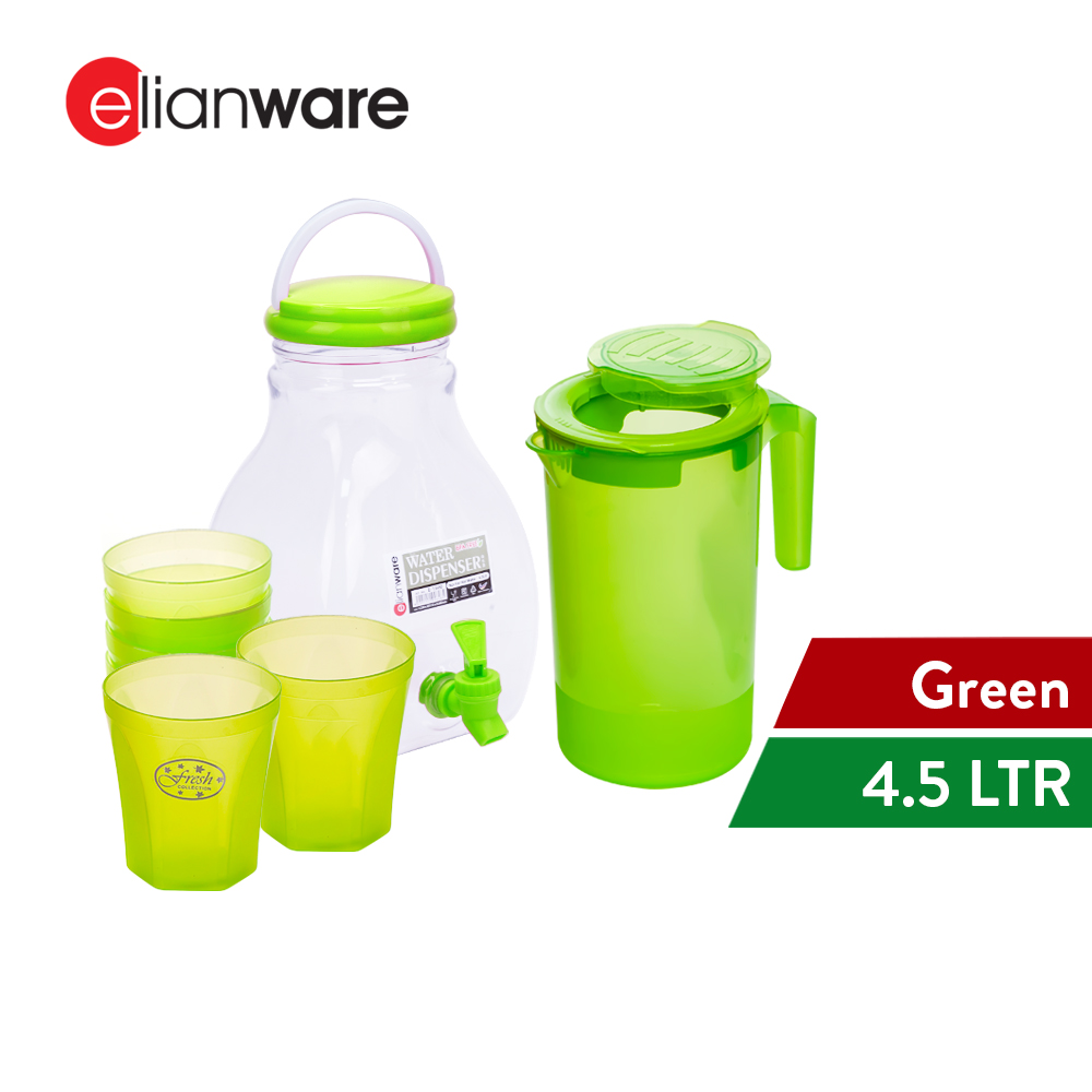 Elianware 4.5Ltr Water Dispenser with 2Ltr Water Jug [FREE] 6pcs Colourful Drinking Cup ( 250ml )