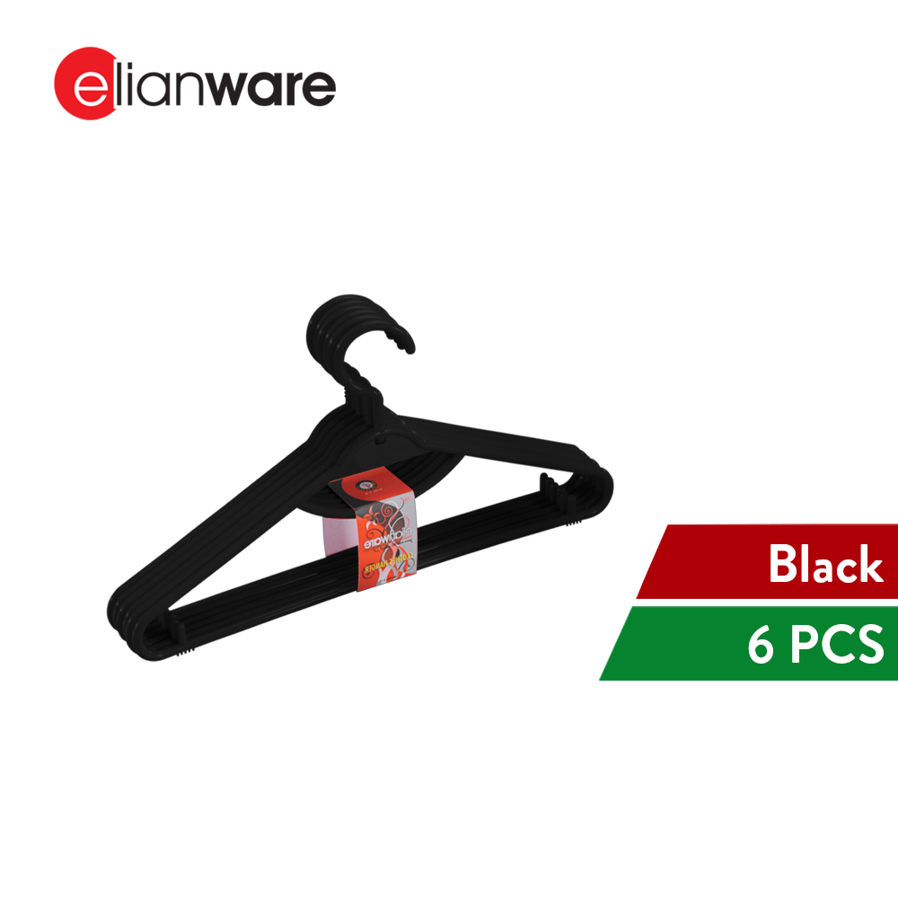 Elianware 6 Pcs Set Penyangkut Baju Hanger Clothes