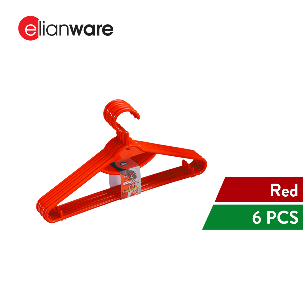 Elianware 6 Pcs Set Penyangkut Baju Hanger Clothes