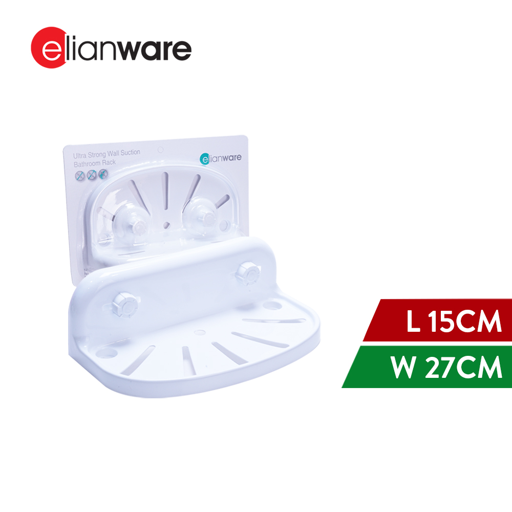 Elianware Kitchen Bathroom Wall Storage Rack 4kg Weight Shelves Rack Holder Rak Dapur