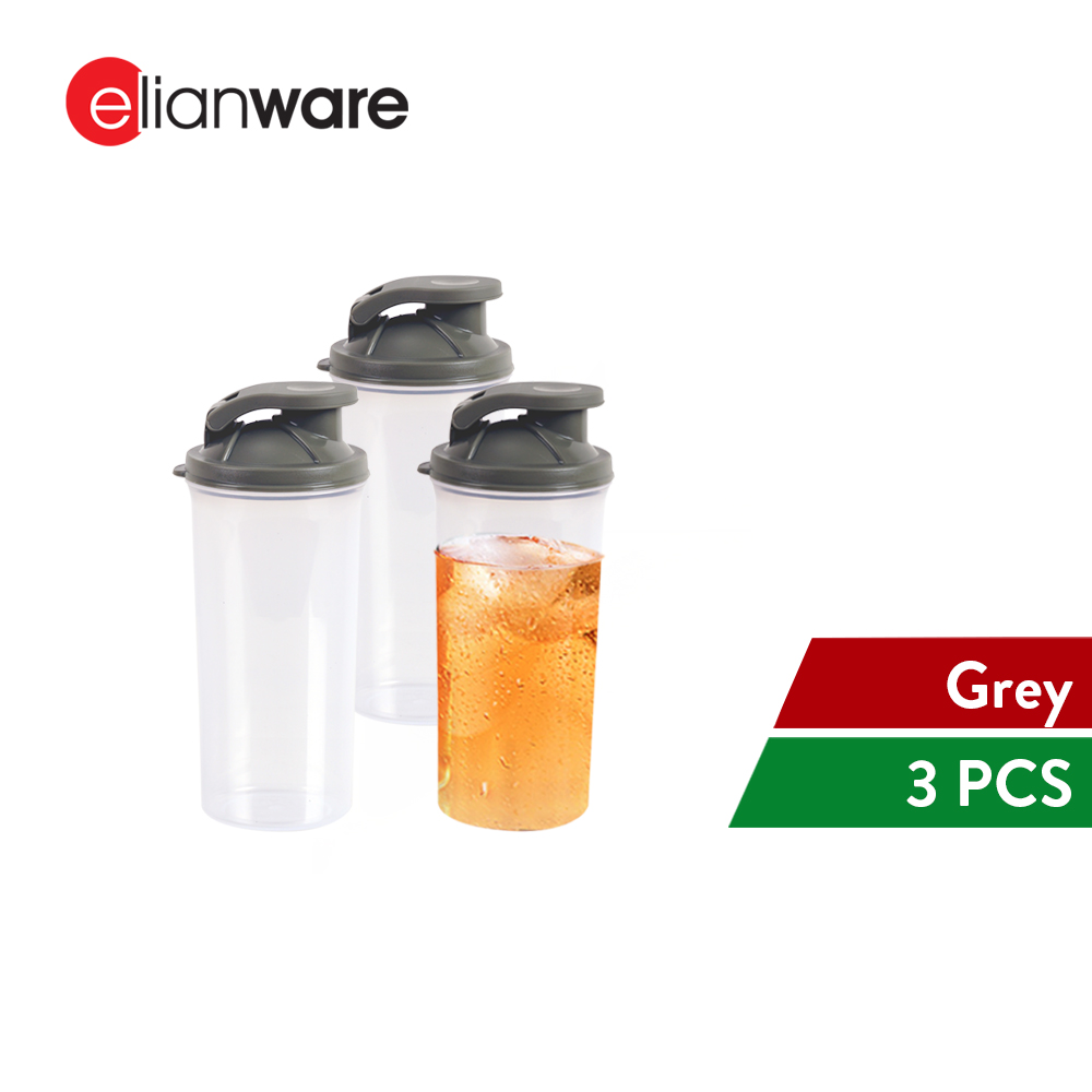 Elianware 3Pcs BPA FREE 350ML Protein Powder Shaker Blender Tumbler