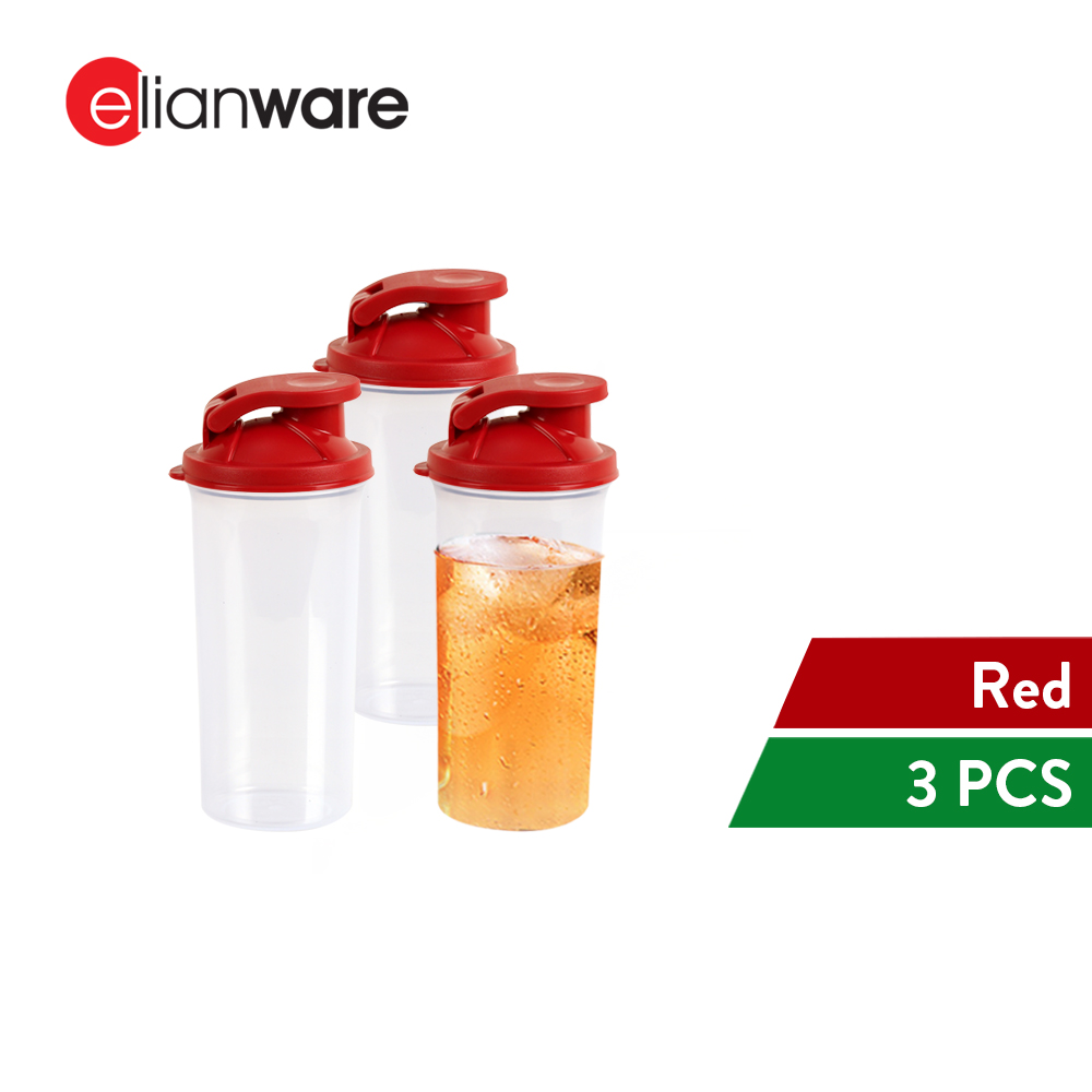 Elianware 3Pcs BPA FREE 350ML Protein Powder Shaker Blender Tumbler