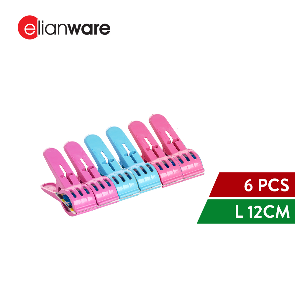 Elianware 6 Pcs Multicolor Clothes Towel Blanket Large Pegs